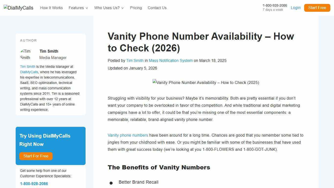 Vanity Phone Number Availability - How to Check (2026) 📈📱
